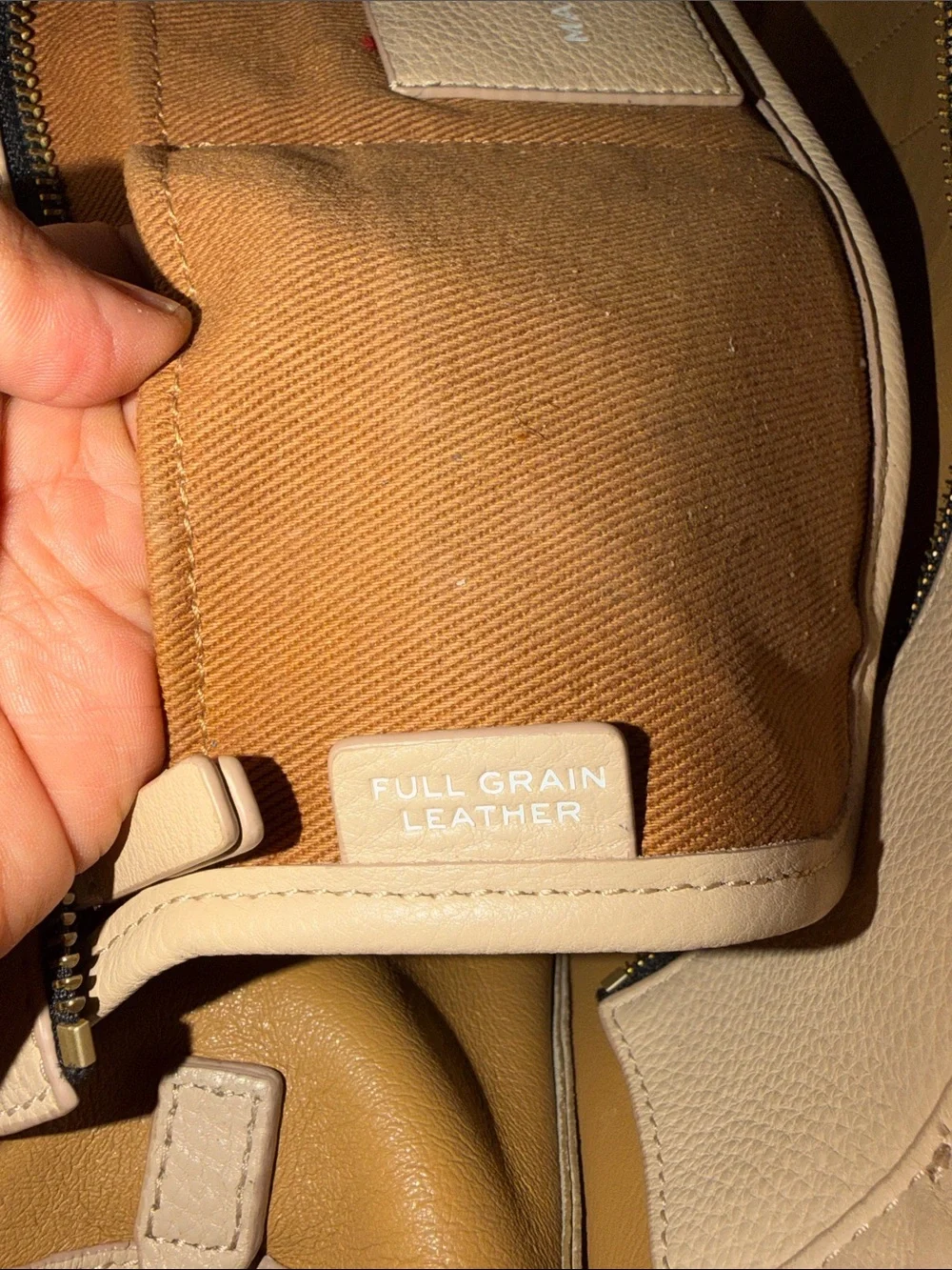 Marc Jacobs Beige Leather The Tote Bag